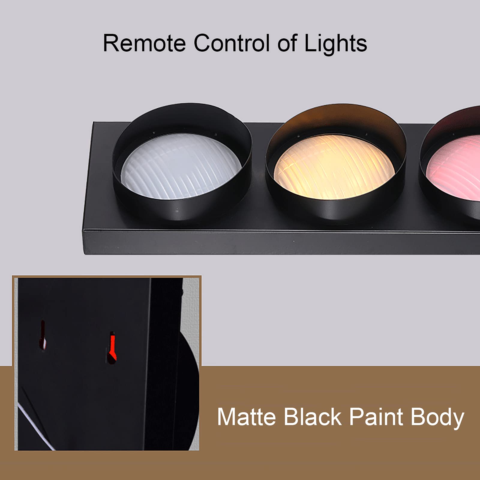 Lámpara de Pared LED Industrial con Control Remoto, decoración de semáforo, decoración para Fiestas temáticas en el hogar y el Garaje.