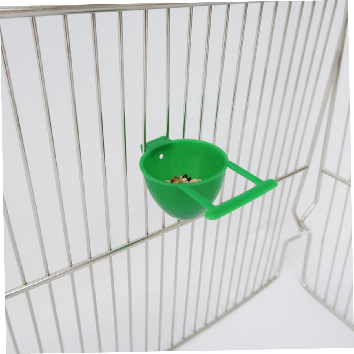 POPETPOP 40piezas Comederos para Pájaros De Plástico Tazones De Alimentación para Jaulas Accesorios para Alimentación De Aves Fáciles De Instalar y Limpiar De Unidades