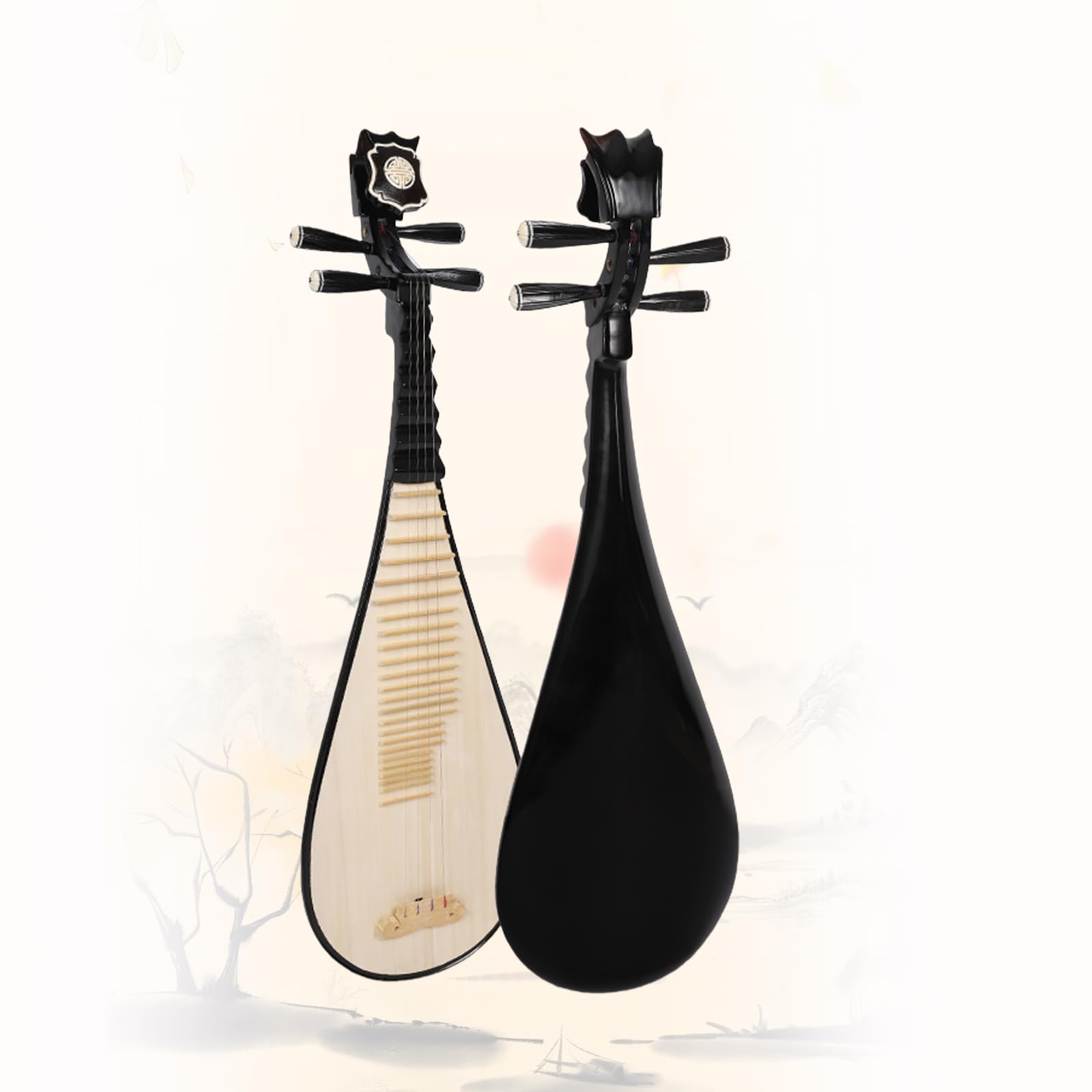 Pipa fatta a mano, liuto a 4 corde, strumento a corda per principianti, per musicisti