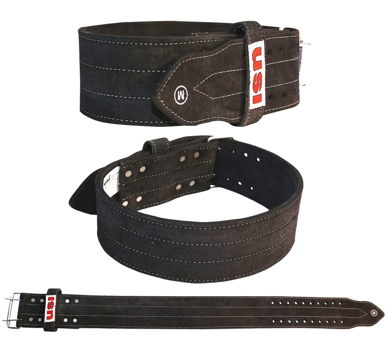 USI UNIVERSAL Gewichthebergürtel, 790PL Powerlifting-Gürtel für Männer und Frauen, Gewichtheben, Wettkampf, Workout, Training, Gewicht, Rückenstützgürtel, 6 mm dick, 10,2 cm breit, Ledergürtel