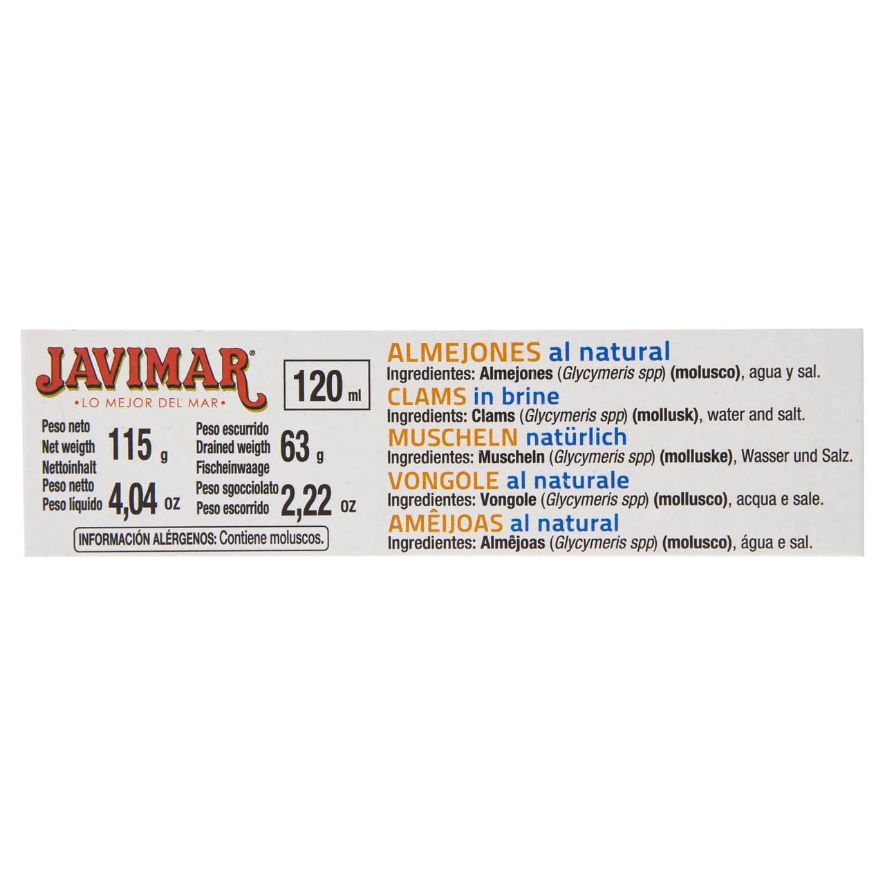JAVIMAR Venusmuscheln natur 63 g. 9er Pack