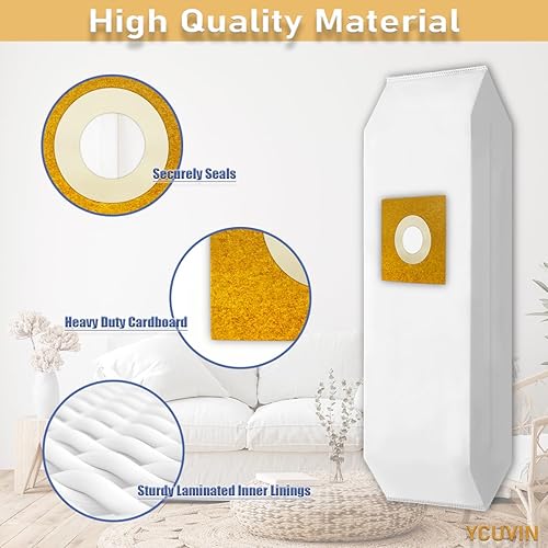 Miniatura 3 de Bolsas de vacío HEPA tipo Y para aspiradoras verticales Hoover Style Y, Z, YZ, verticales WindTunnel, Parte # AH10040, 902419001, 4010100Y,