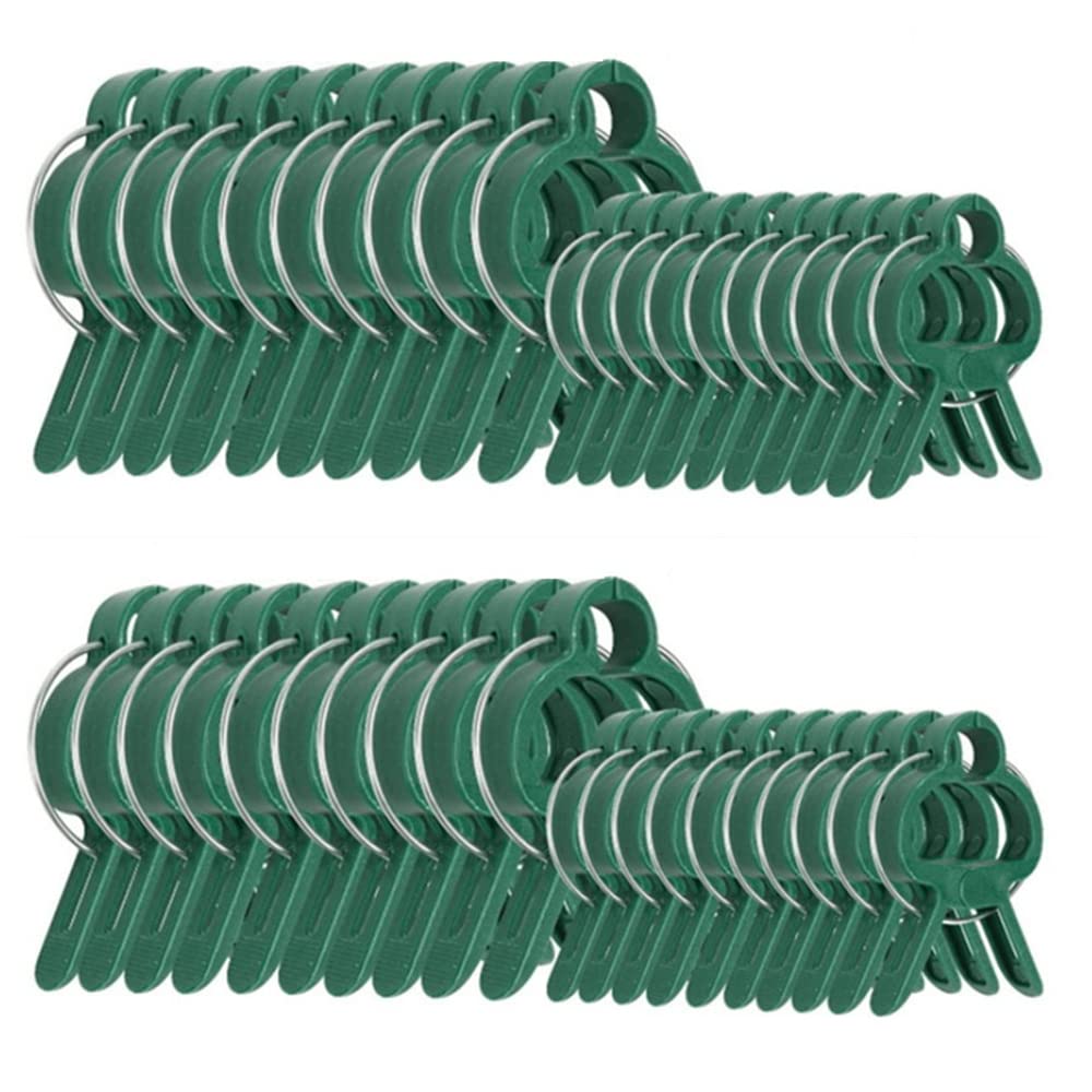 Acmen Garden Plant Clips, 40pcs Reusable Vegetable Gardening Plant Roots & Stalks Holder Clips, Tool Accessories for Supporting or Straightening Plant Stems & Vines for Farmers, Gardeners,Gardens