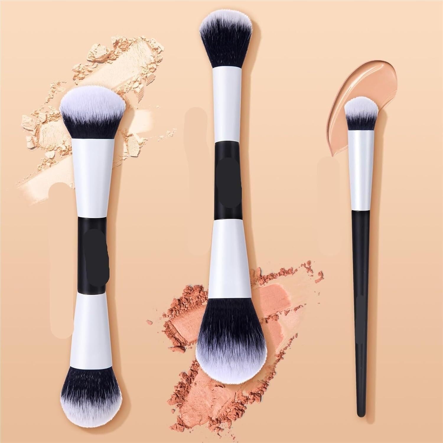 Make-up-Pinsel, Make-up-Pinsel-Set, 10-teilig, Hochwertiges Werkzeug for Bronzer, Kontur, Lidschatten Und Concealer Mit Zwei Enden