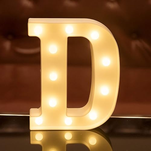 Miniatura 1 de Lámparas LED con letras del alfabeto, para luz nocturna, para el hogar, fiestas, cumpleaños, bodas, bares, decoración, letras LED, funciona con