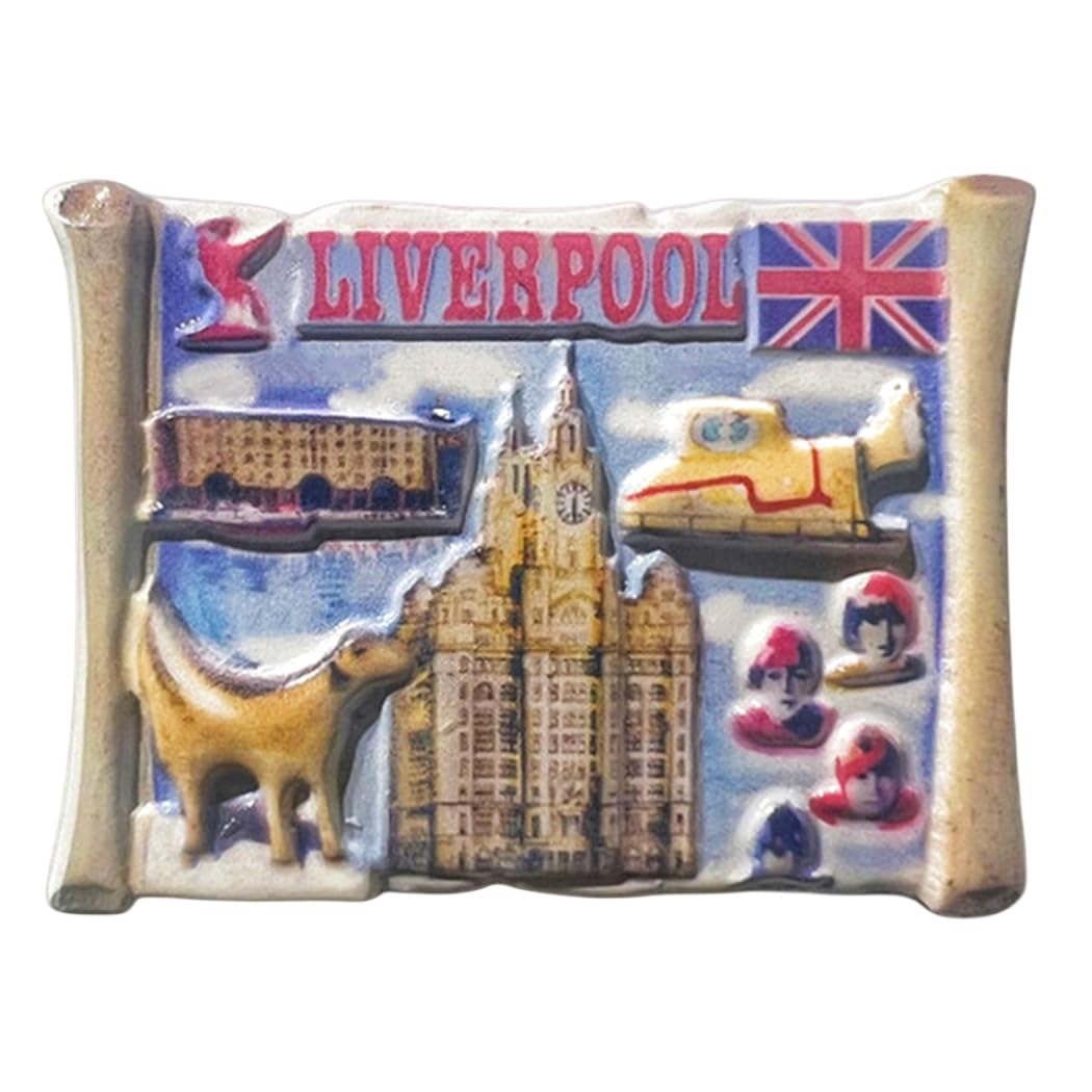 Liverpool Koelkastmagneet - Rood/Wit