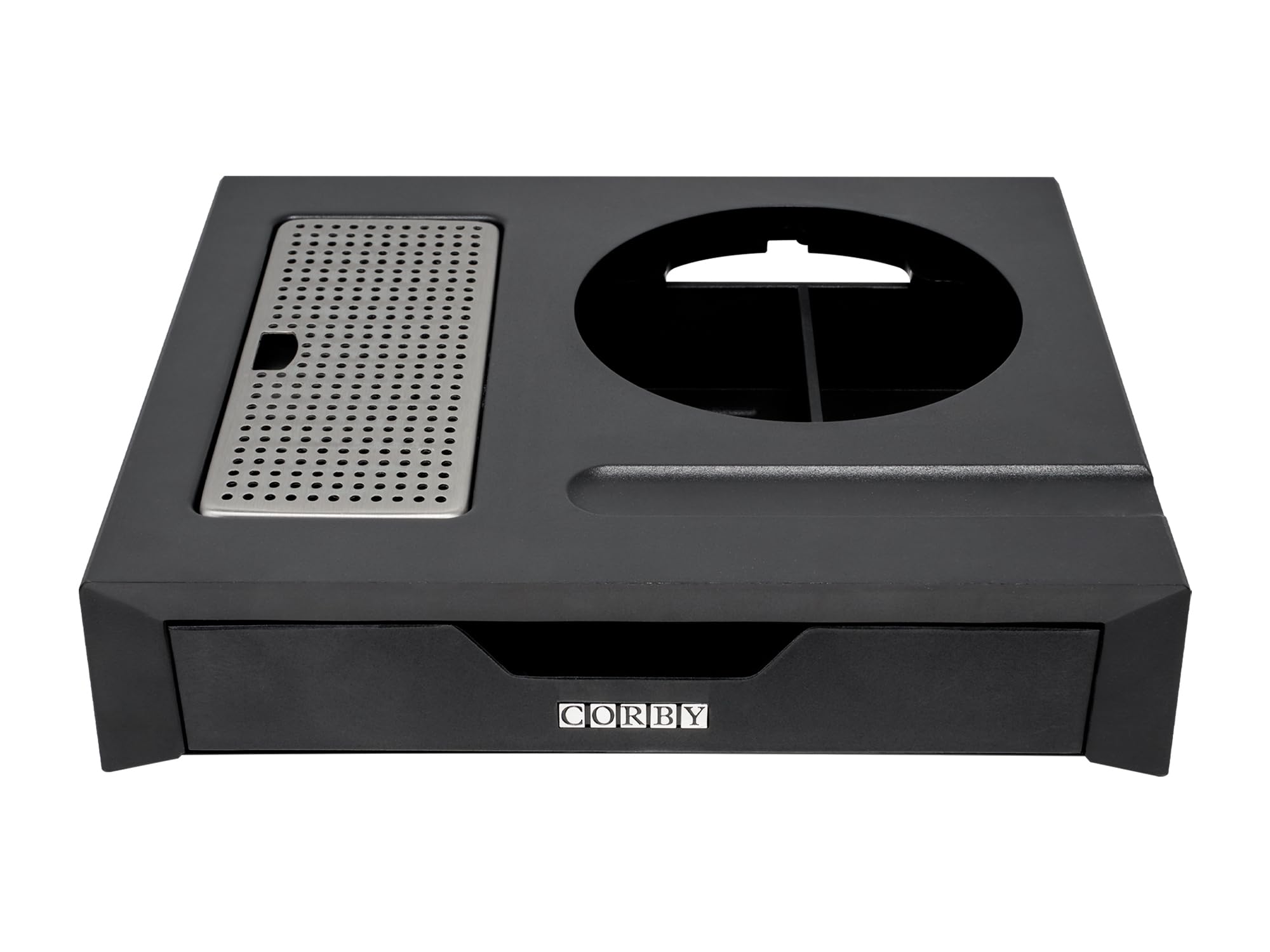 Corby Canterbury Schubladen-Tablett, Schwarz