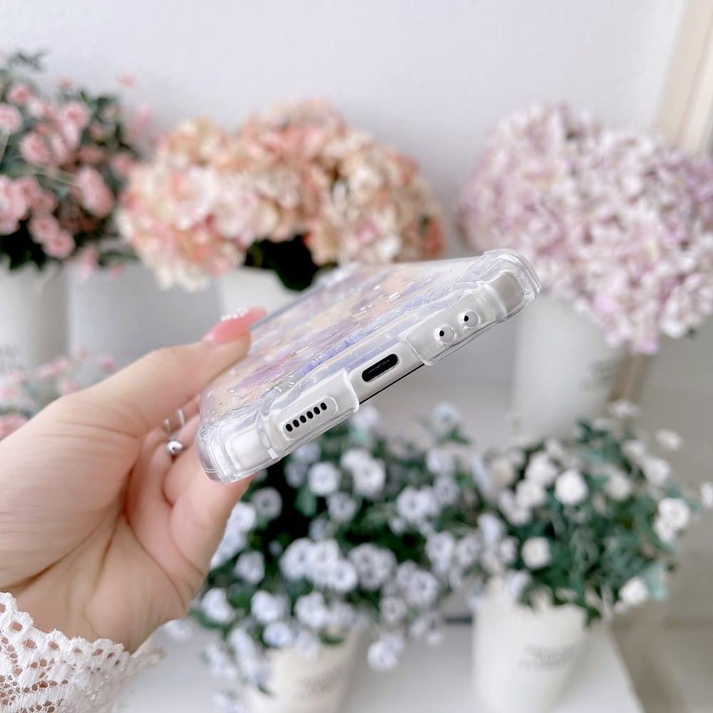 Amazon.co.jp: For Samsung Z Flip 3 ケース ドライフラワー