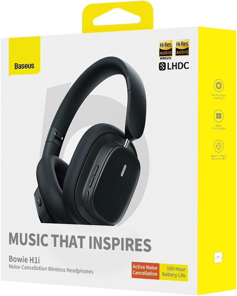 Baseus H1i Bowie ANC Headphone-Black