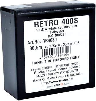 Rollei Film Accessories Retro 400S 400 ISO, 35mm x 100 ft.