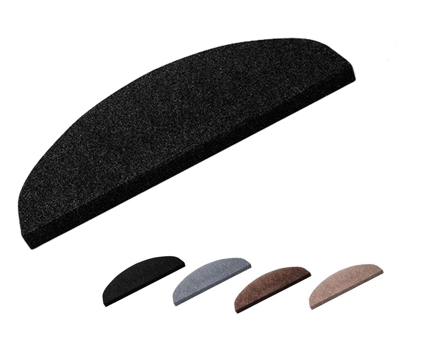 Marchettes d'escalier adhésives | Confort & sécurité | quantité, Couleur et Dimensions au Choix | Installation Facile et Rapide | MadeInNature® (Anthracite, 25 marchettes)