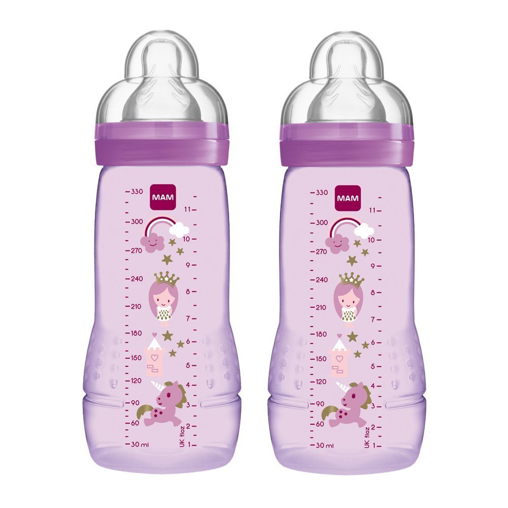Mam 2pk 330ml Easy Active Baby Bottle (Pink)