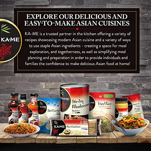 Ka-Me Black Sesame & Soy Rice Crackers 3.5 Oz/Trays (Pack Of 12) Asian Ingredients & Flavors, No Artificial Colors, Non Gmo, Great With Cheese, Soups, Salad, Dipping And More #TOP6