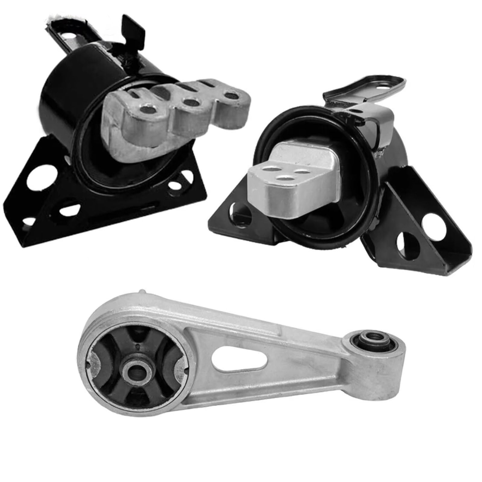 Car Engine Mounts Compatible with Chevrolet for Spark 1.2L 2011 2012 2013 2014 2015 3Pcs Manual Engine Motor Trans Mount Bracket Support Set 95969583
