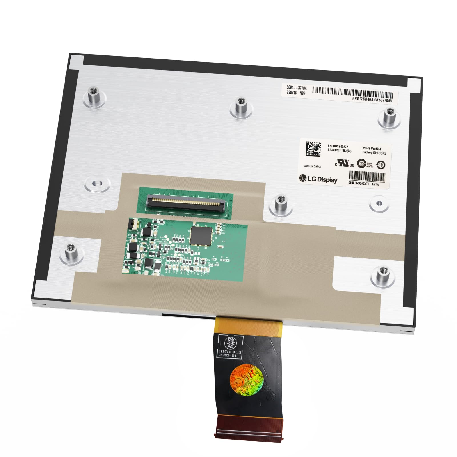 LA084X01(SL)(03) Uconnect 8.4 '' sostituzione schermo aggiornato, 8.4 Uconnect 4C UAQ/UAS Gel Free Display LCD Touch Screen Digitizer sostituzione per 17-22 RAM 1500 2500 3500/Dodge/Jeep/Chrysler