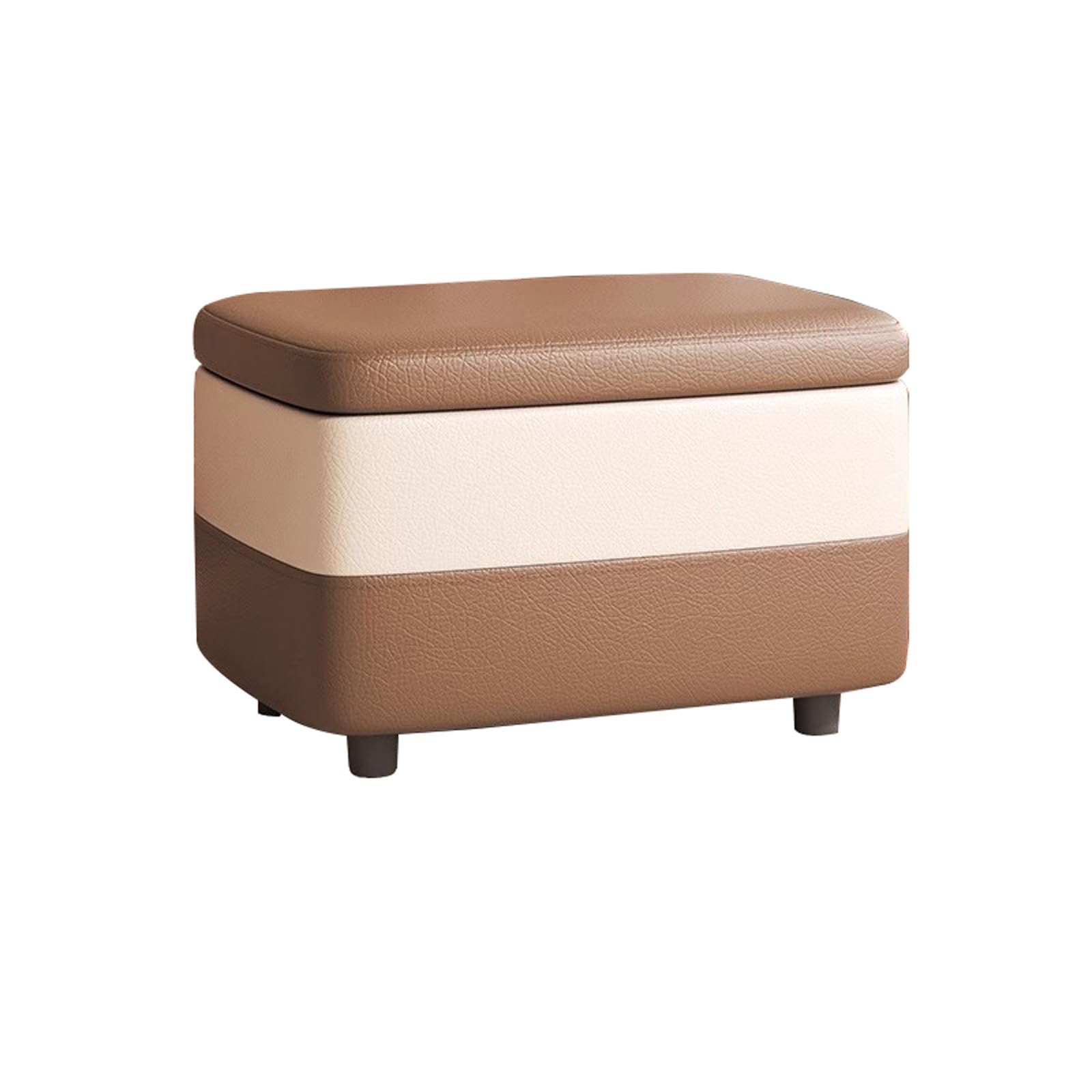 Bancs de rangement en cuir rembourré coffre à chaussures