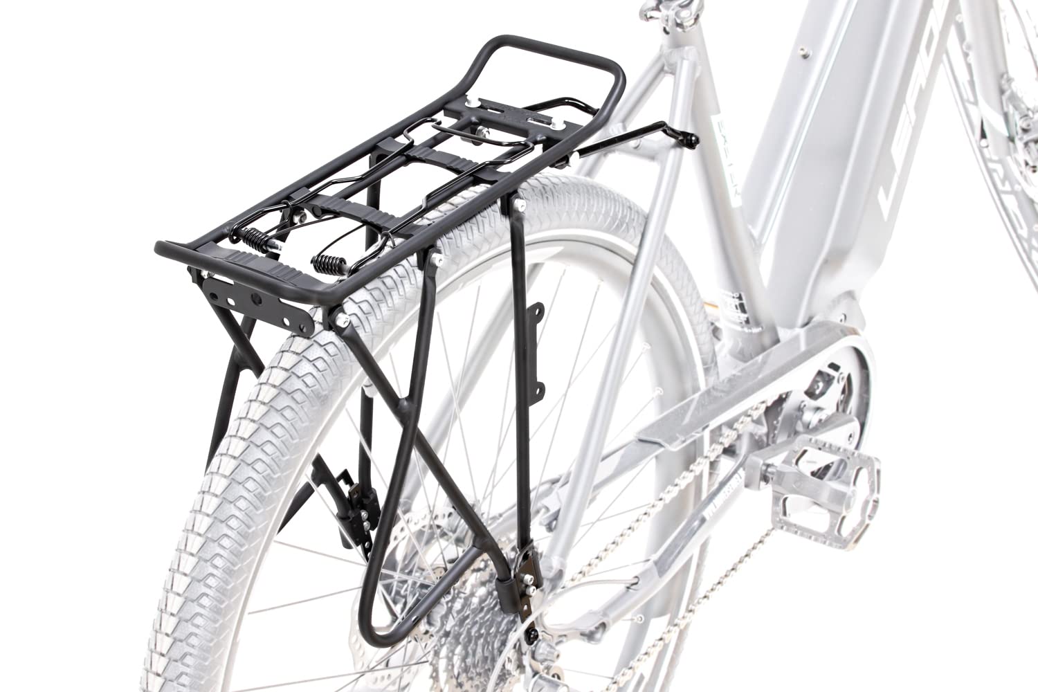 Alu Gepäckträger 28-29 Zoll verstellbar Federklappe Streben 200mm Rear Rack