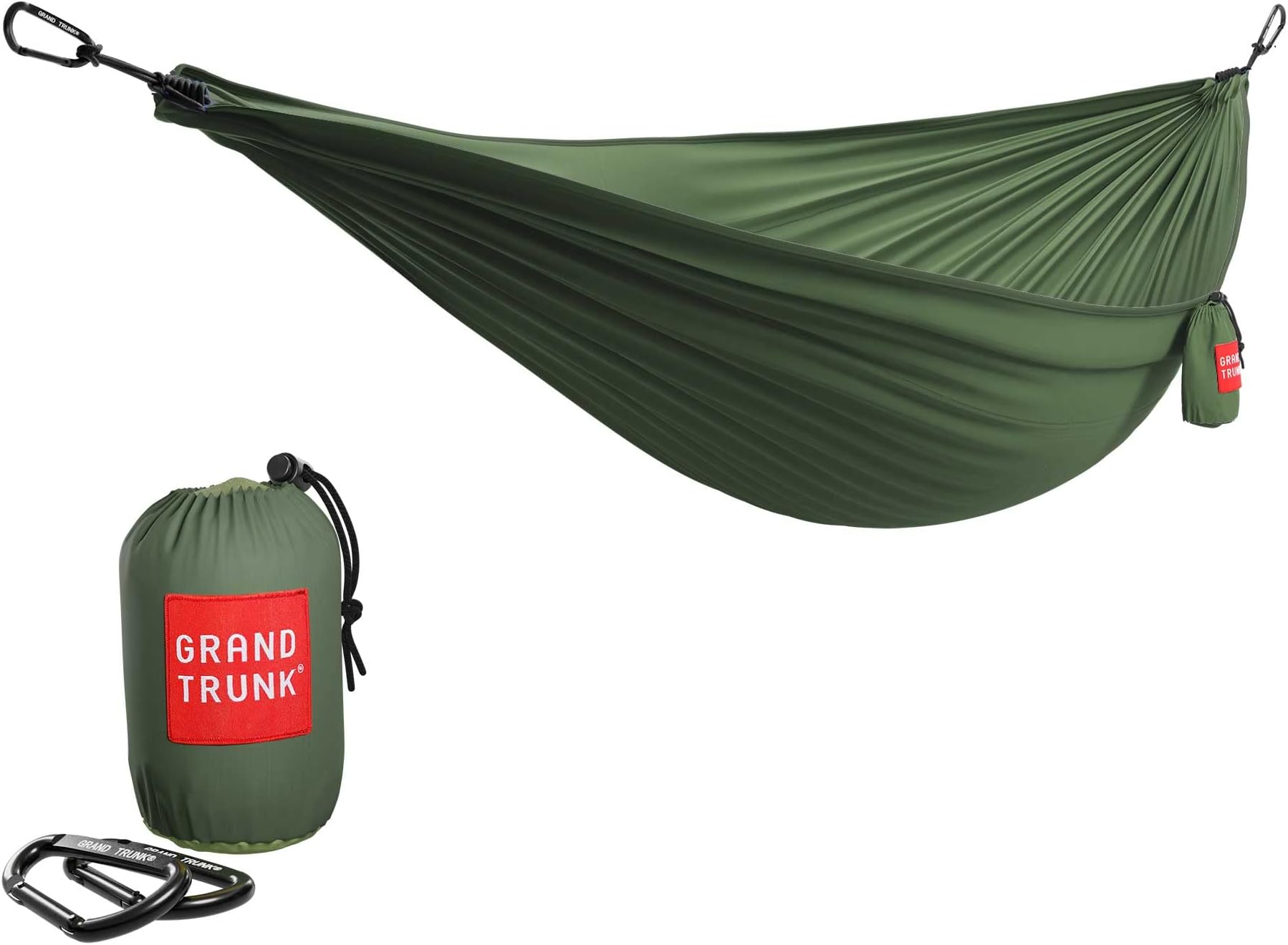 Grand Trunk Ultralight Camping Hammock - Lightweight and Portable Travel Hammock for Camping, Hiking, Backpacking and Other Travel, Forest Green