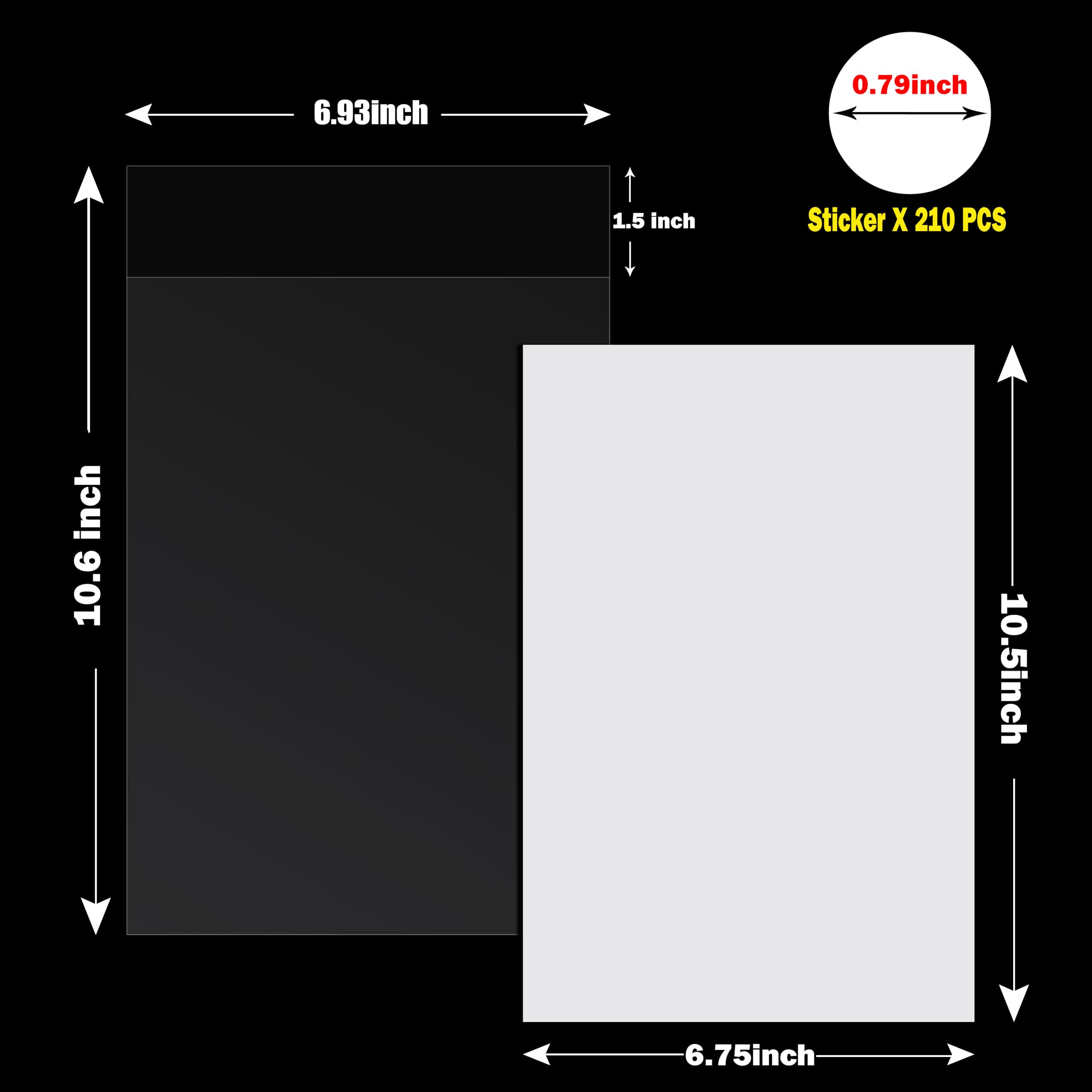 100ct Current Comic Book Bags and Boards-Reusable Boards,Bags 4.7 Mil Acid-Free Crystal Clear，100 Comic Book Sleeves and 100 Thick Comic Book Boards，Archival Quality，Applicable to Most Comic Books