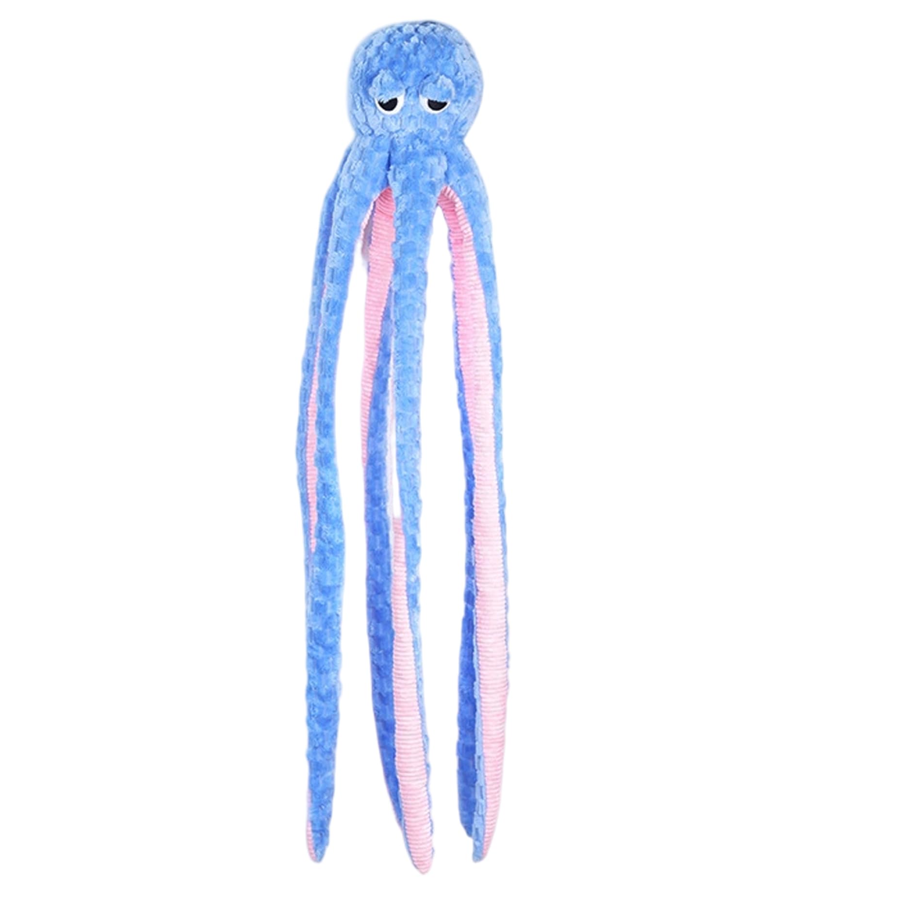 Jouet indestructible pour chien, jouet pour chien pieuvre, jouets interactifs grinçants de 40 pouces pour mâcheurs agressifs, pieuvre en peluche douce et respectueuse de la peau pour soulager l'ennui