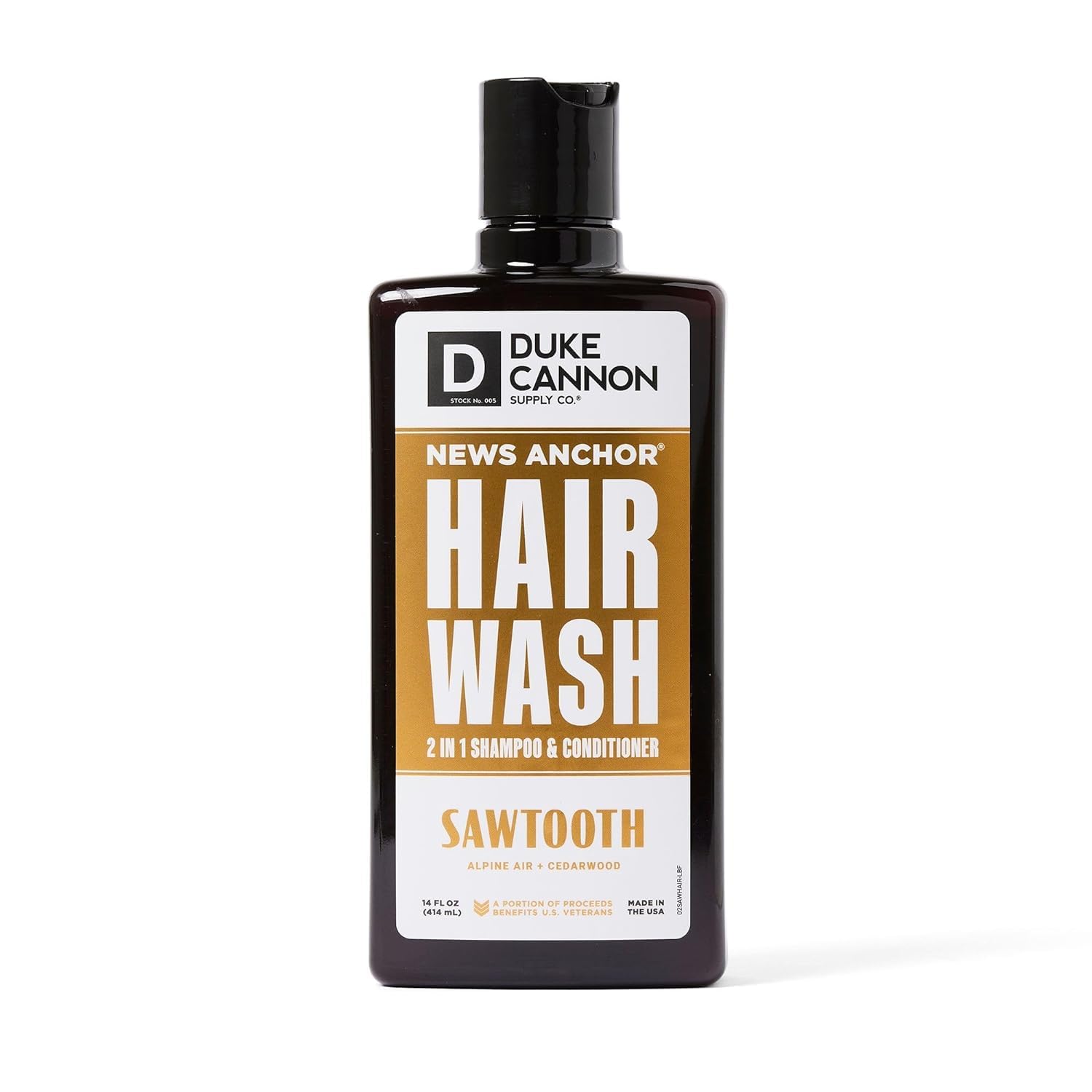 Duke Cannon News Anchor® 2-in-1 Hair Wash - Sawtooth, 14 oz.