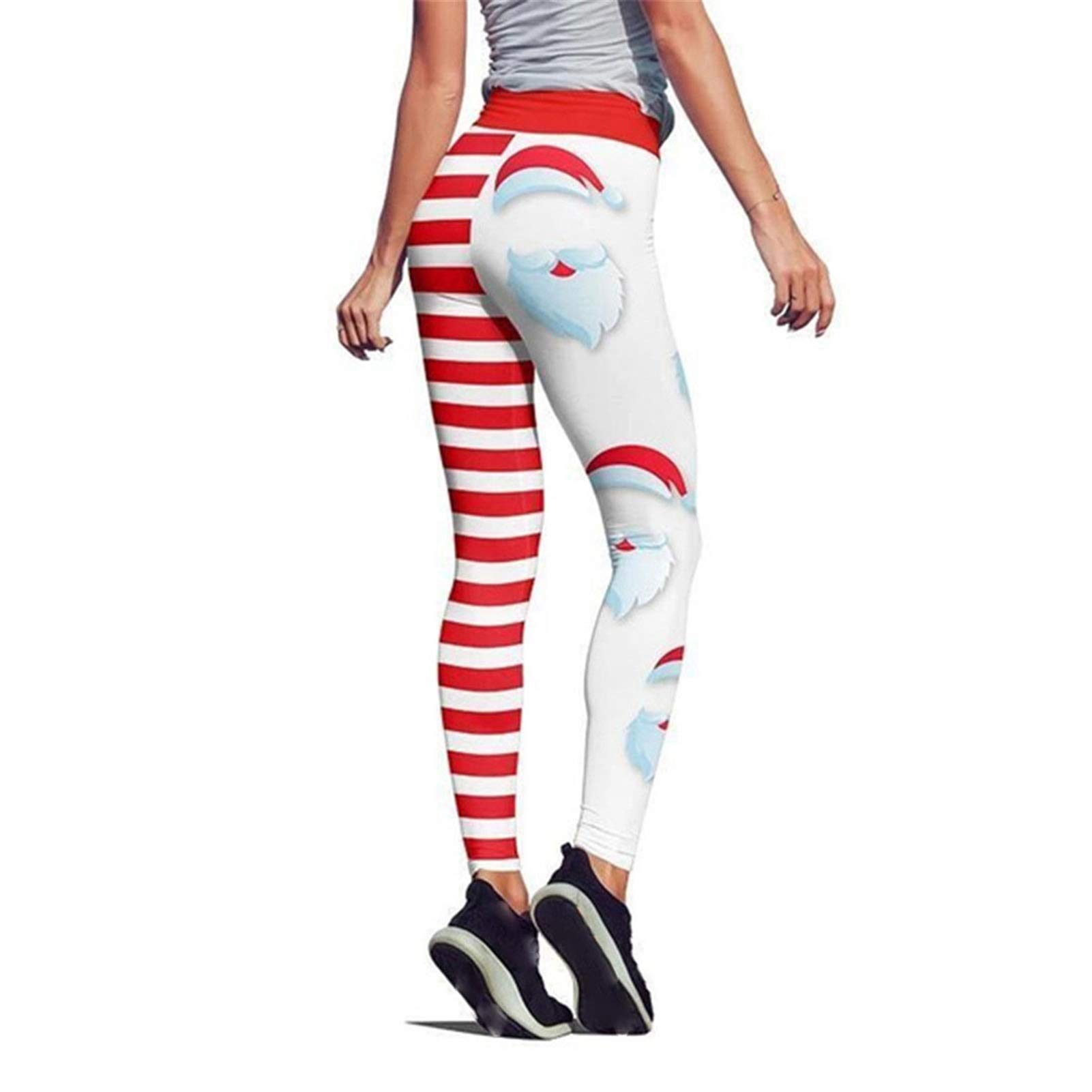 Women's Sports Leggings Running Tights, Women's Christmas Leggings Santa  Claus Stripe Prints Trousers High Waist Skinny Ankle Length Yoga Pants  Funny Costume Tights Activewear Performance Athletic Run : Amazon.co.uk:  Fashion