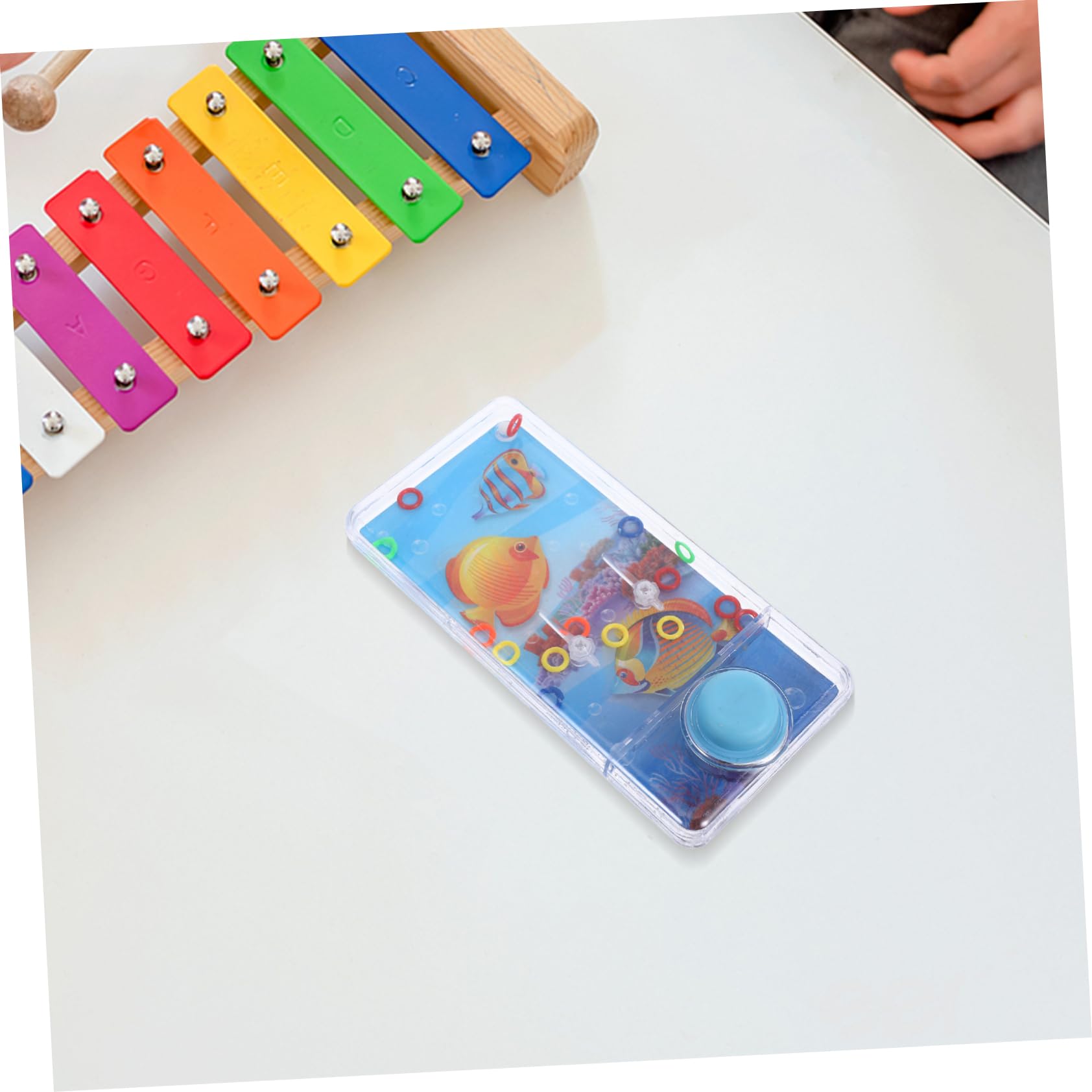 BESPORTBLE 2Pièces Jeux Eau Anneaux pour Garçon Fille Intellectuels Amusants pour Garçons et Filles pour Petites Jeu Adresse Aquatique Portable