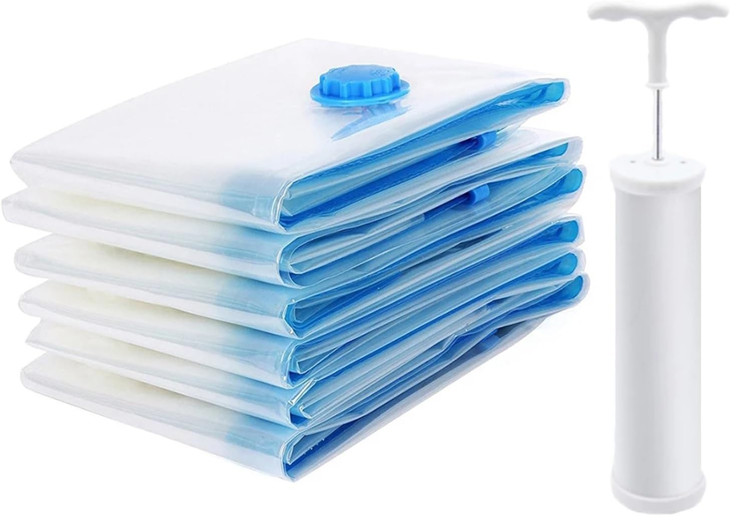 Jumbo Large Ziplock Vacuum Seal Bags for Bedding Clothes Pillows Storage Sealer Compression Packing Travel Hand Pump Accessories