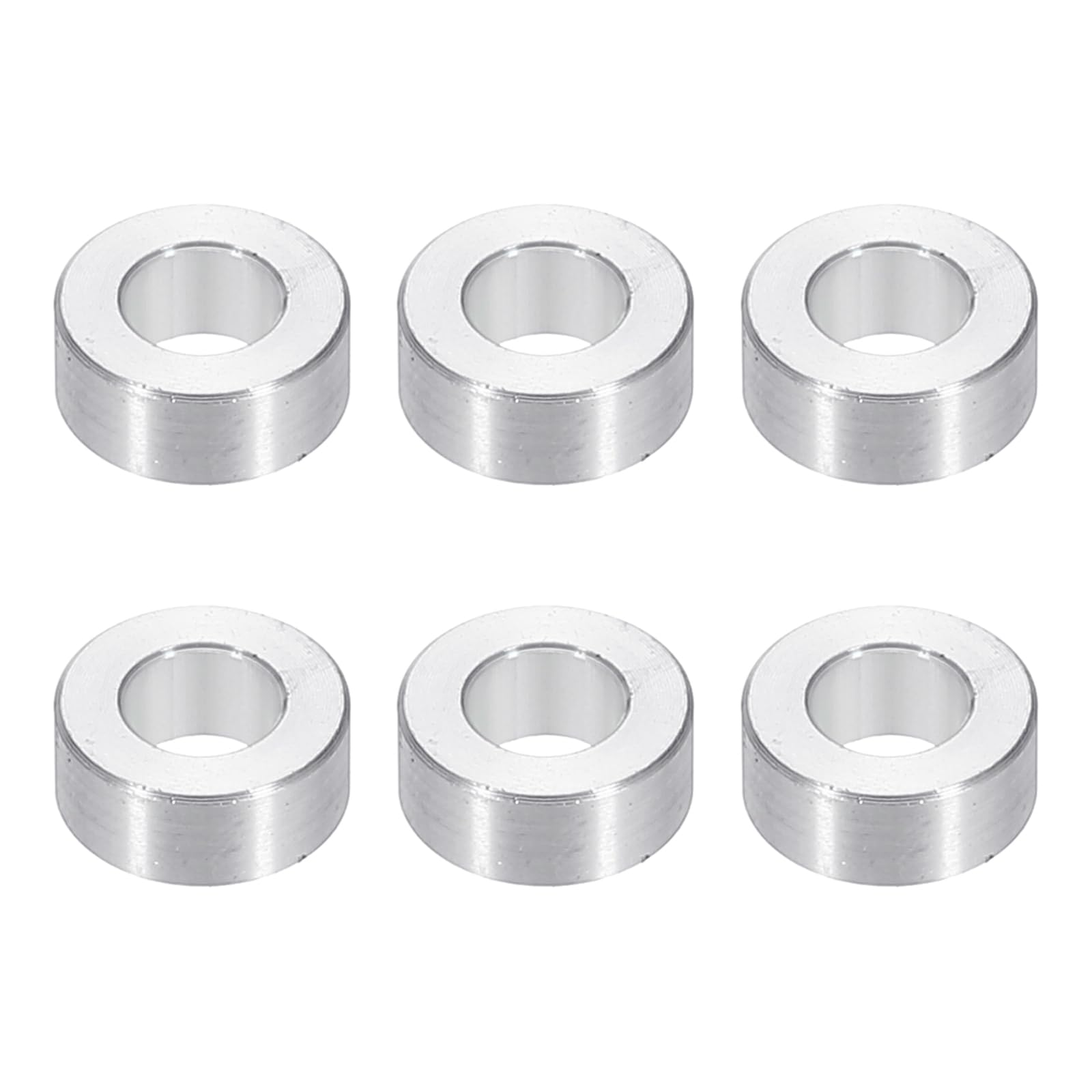 PATIKIL M6 Aluminum Spacers, 6pcs 1/4" x1/2" Round Metal Spacers for 1/4 or M6 Screw Bolts