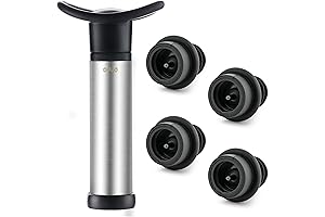 OWO Wine Vacuum Saver and Stopper Set: Preserve Your Wine's Freshness