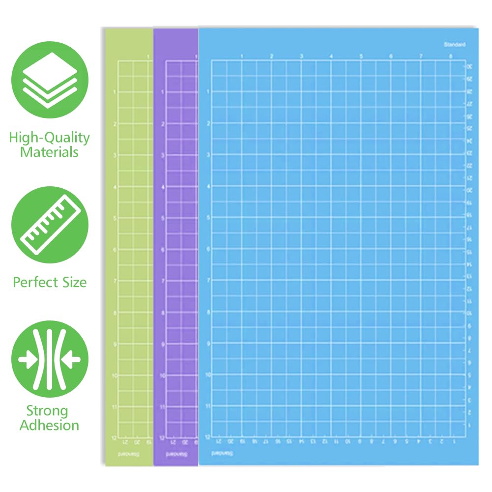 GIOVARA Schneidematten 3er Set - 21,6x30,5cm Für Cricut Joy Xtra