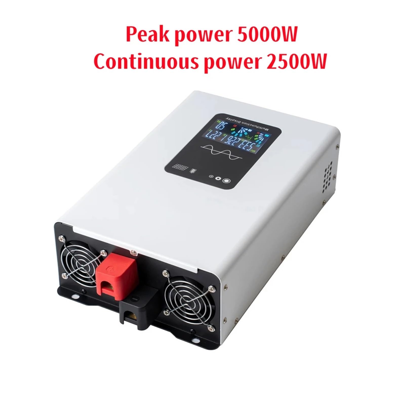 Falownik sinusoidalny 5000 W, 6000 W, 8000 W, wyświetlacz L+C+D, DC 12 V, 24 V do AC, 220 V, 110 V, napięcie, energia słoneczna, falownik samochodowy, uniwersalny (8000 W, 48 V_220 V, 50 Hz))