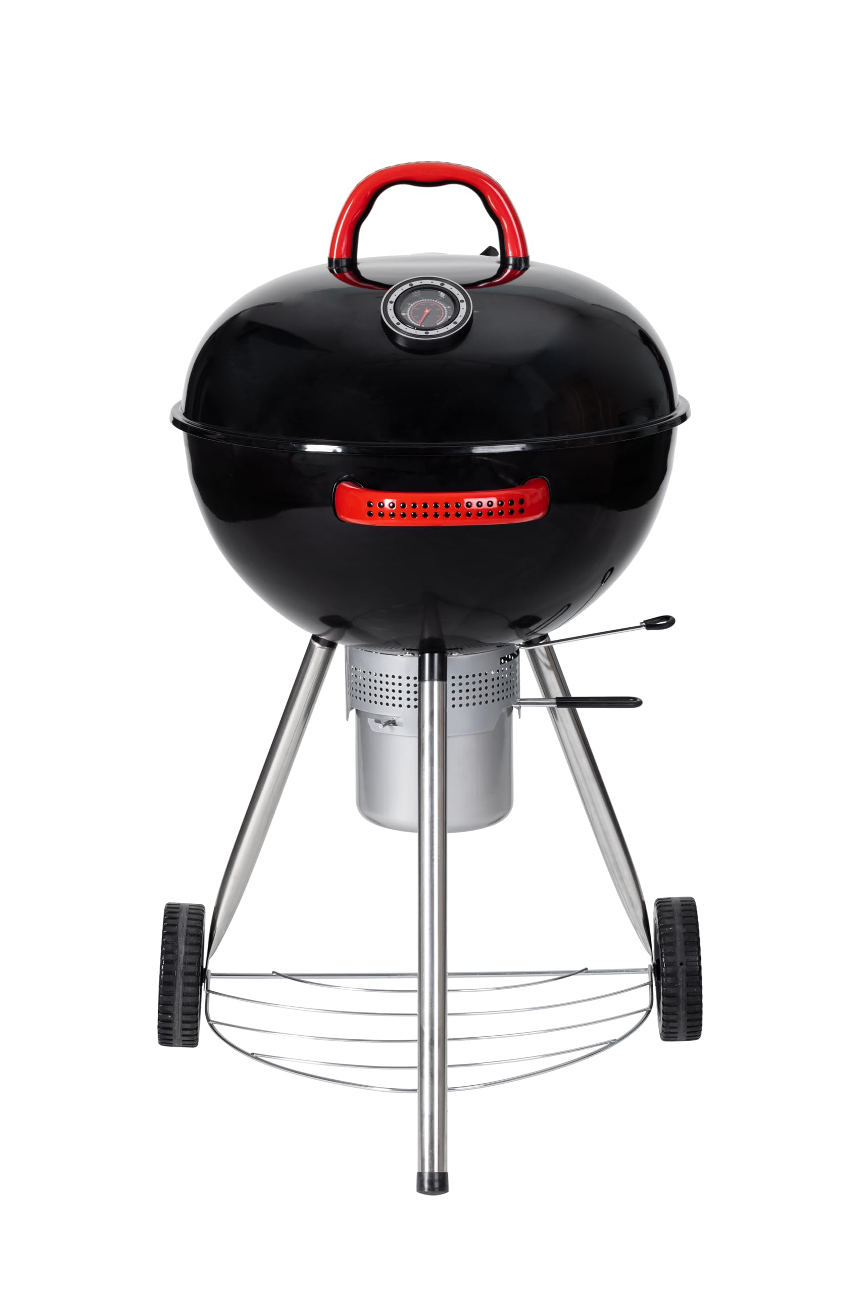 Tarrington House Kugelgrill Tatum, Holzkohle, Standgrill Kohle, Ø 57 cm, Stahl, mit Grillrost und Räder, abnehmbarer Aschenbecher, schwarz