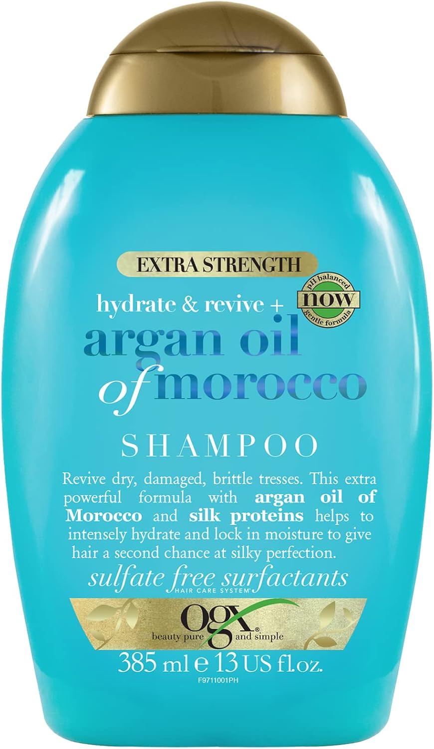 ogx ekstra güçlü nemlendirici ve canlandırıcı argan oil of morocco şampuan 385 ml