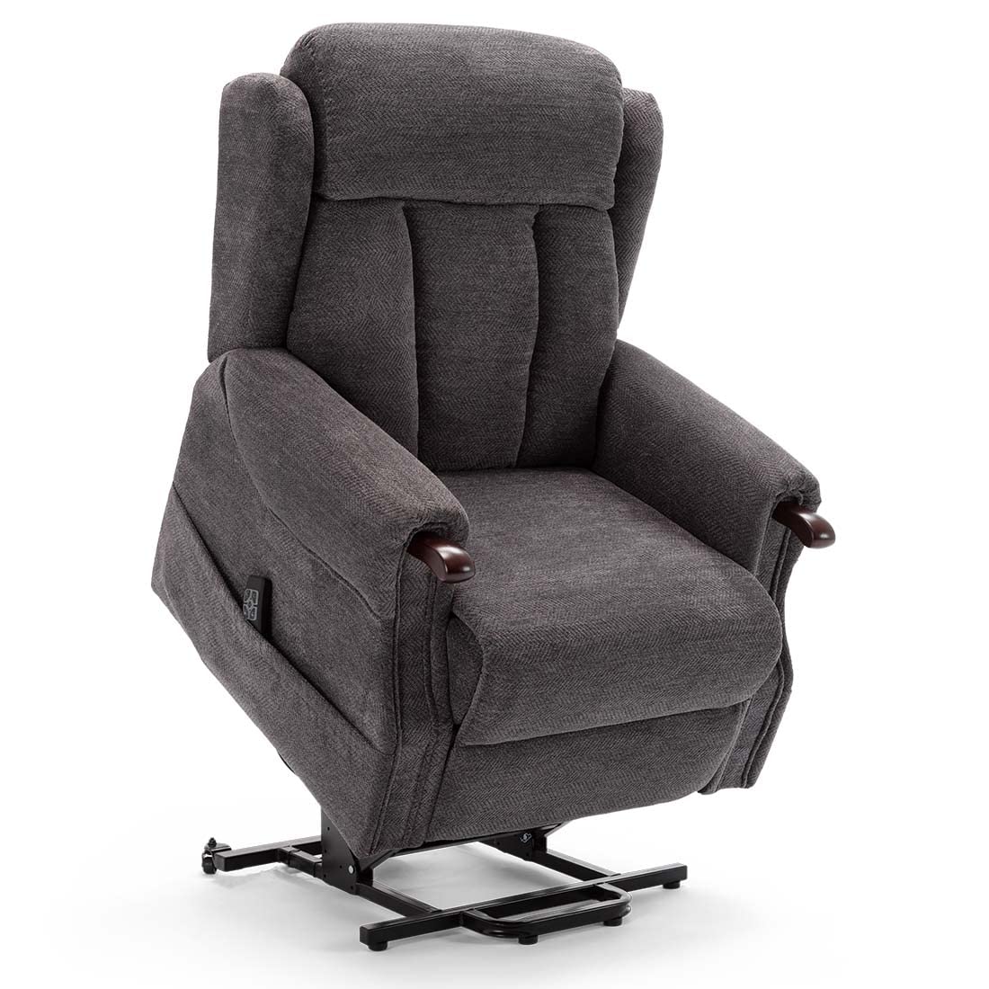 More4Homes HALTON DUAL MOTOR ELECTRIC RISE RECLINER FABRIC ARMCHAIR LIFT  ASSIST MOBILITY RISER CHAIR HEAVY DUTY WEIGHT UP TO 25 STONE