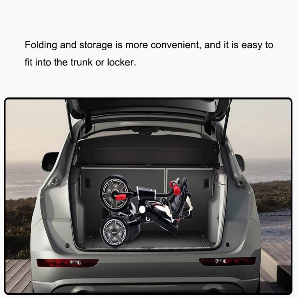 Tricycle Trike, Three-in-one Multifunctional Tricycle for Kids Easy to Fold, Outdoor Tricycle for Babies Ages 2-6, 3 Colors, 97x70.5x45cm (Color: Blue)