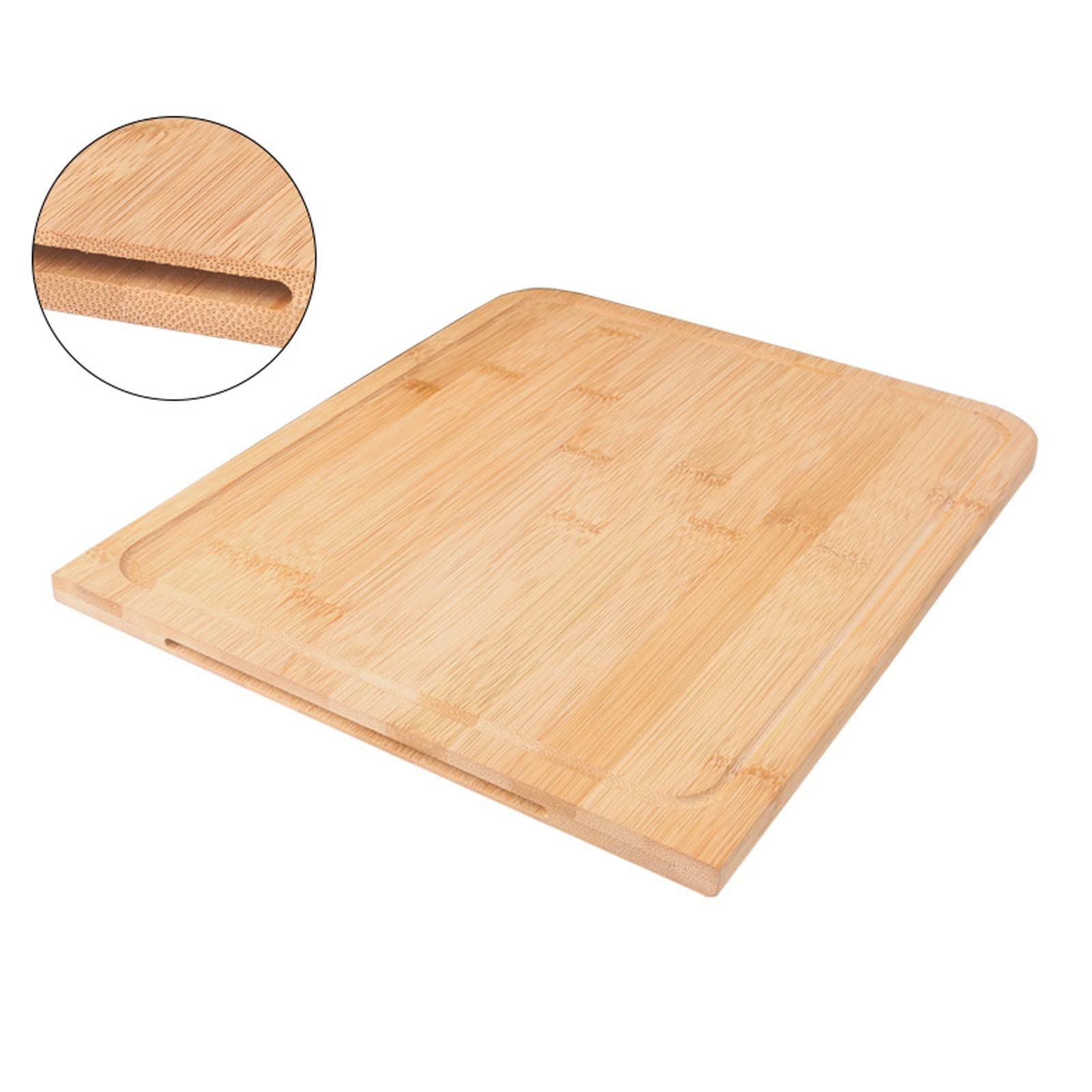 Tabla de Cortar Tabla de Cortar Tabla de Cortar, Tabla de Cortar, Tabla de Cortar para el hogar, Tabla de Frutas con Mango, Tabla de Cortar para Fregadero Filete (40 * 24 * 1.5)