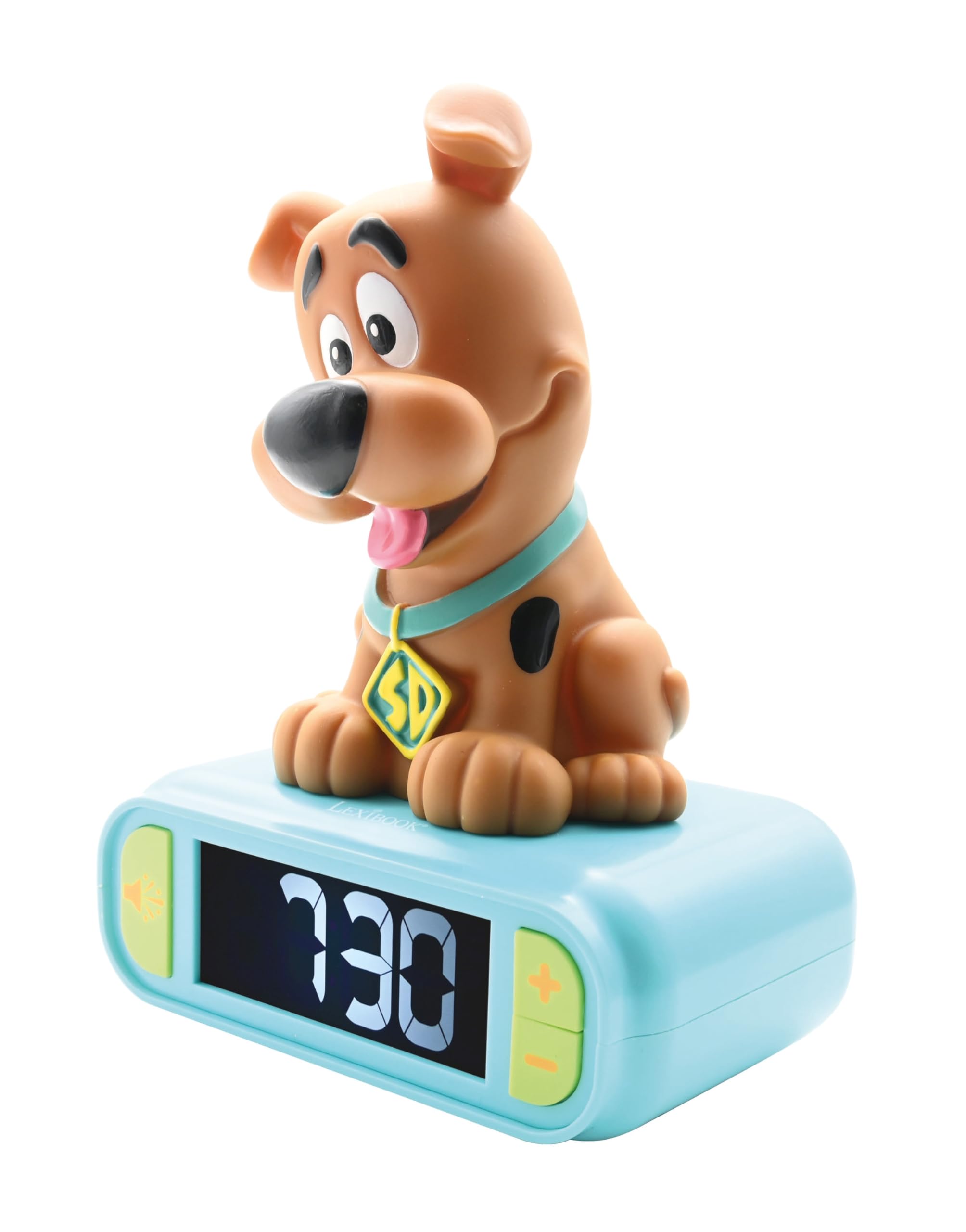 LEXIBOOK, Scooby-Doo, Nightlight alarm clock, Sounds and Melodies, LCD Backlit screen, Luminous, Snooze, Brown/Green, RL800SDLXB - Image 3