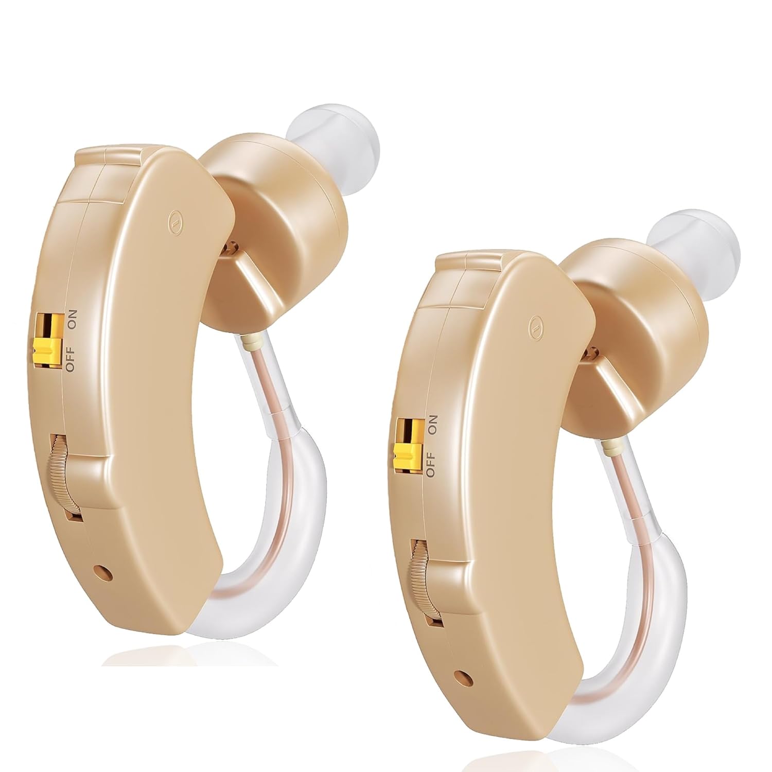 Hearing Amplifier Pair - Personal Sound Amplification for Behind the Ear a Discreet Device that Helps Hear Clearly w/Advanced Digital Noise Cancelling Feature