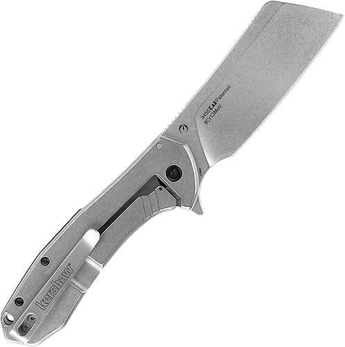 Miniatura 7 de Kershaw Outlier, cuchillo de bolsillo plegable estilo karambit táctico y cuchillo de bolsillo con soporte, hoja de 3.4 pulgadas, apertura asistida