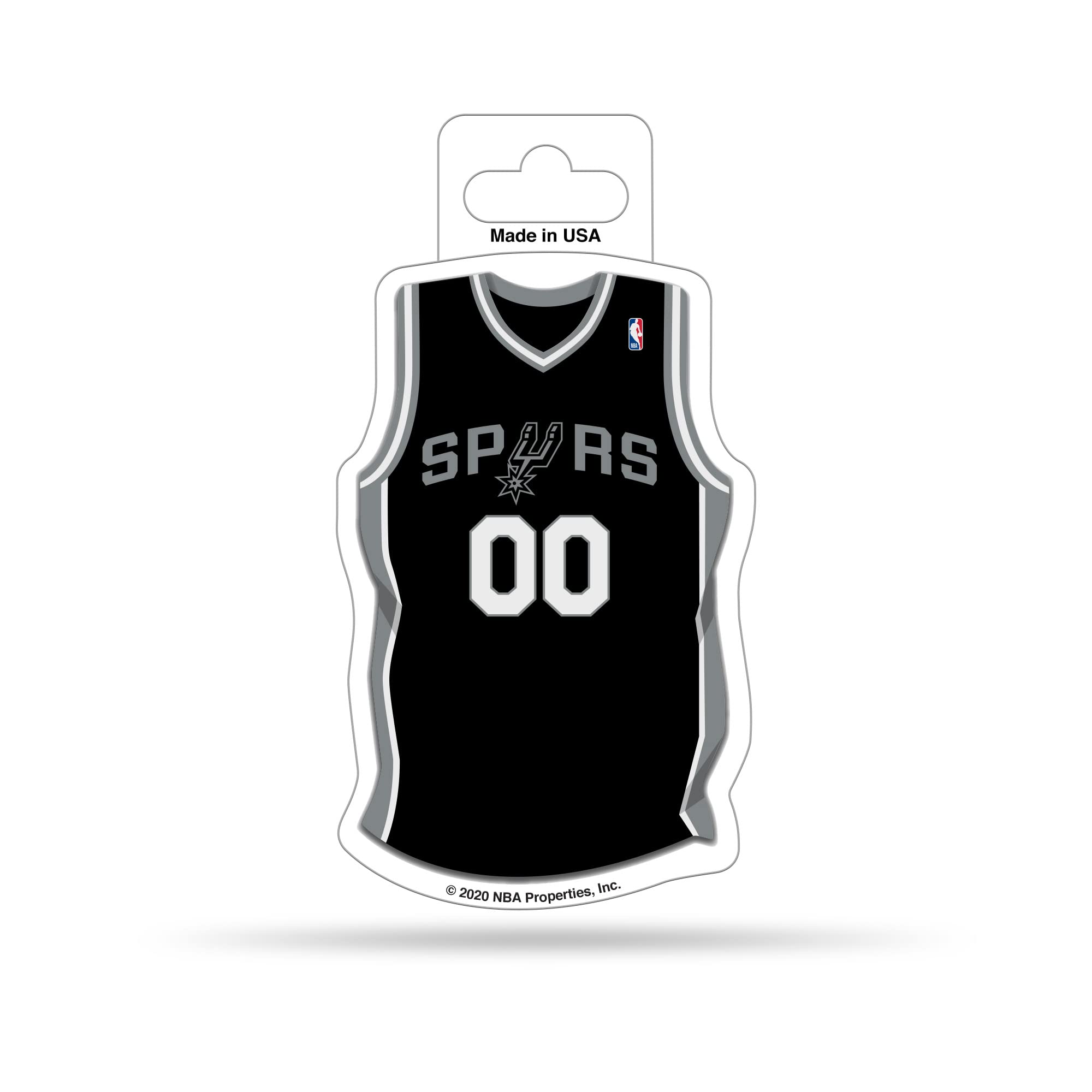 Rico Industries NBA Basketball San Antonio Spurs 4.75" x 5" Shape Cut Helmet Decal