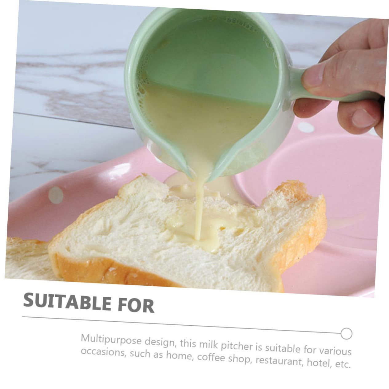 CIYODO 5pcs Ceramic Milk Cup Ceramic Milk Jug Ceramic Coffee Syrup Jar Coffee Mugs Espresso Coffee Ceramic Milk Pitcher Cream Ceramic Milk Container Small Sauce Pitcher Mini Set