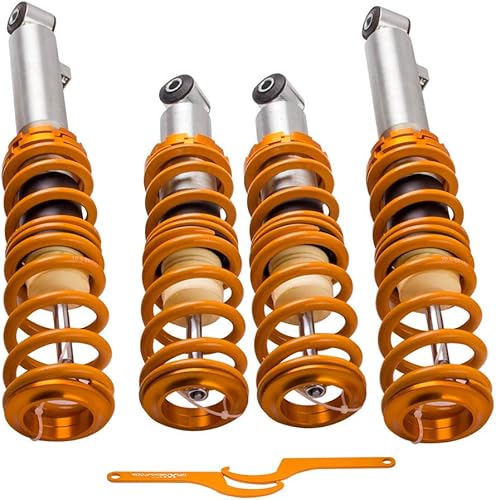 Miniatura 4 de maXpeedingrods Bobinas para Mazda Miata MX5 MK1 NA 1990-1997, kit de suspensión de bobinas de altura ajustable, kit de reducción de puntales de
