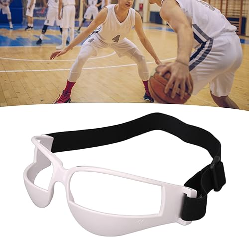 Miniatura 4 de YUYTE Gafas deportivas para driblar, gafas de baloncesto, cabeza antiarco, plástico elástico, ligero, ajustable, gafas de entrenamiento de