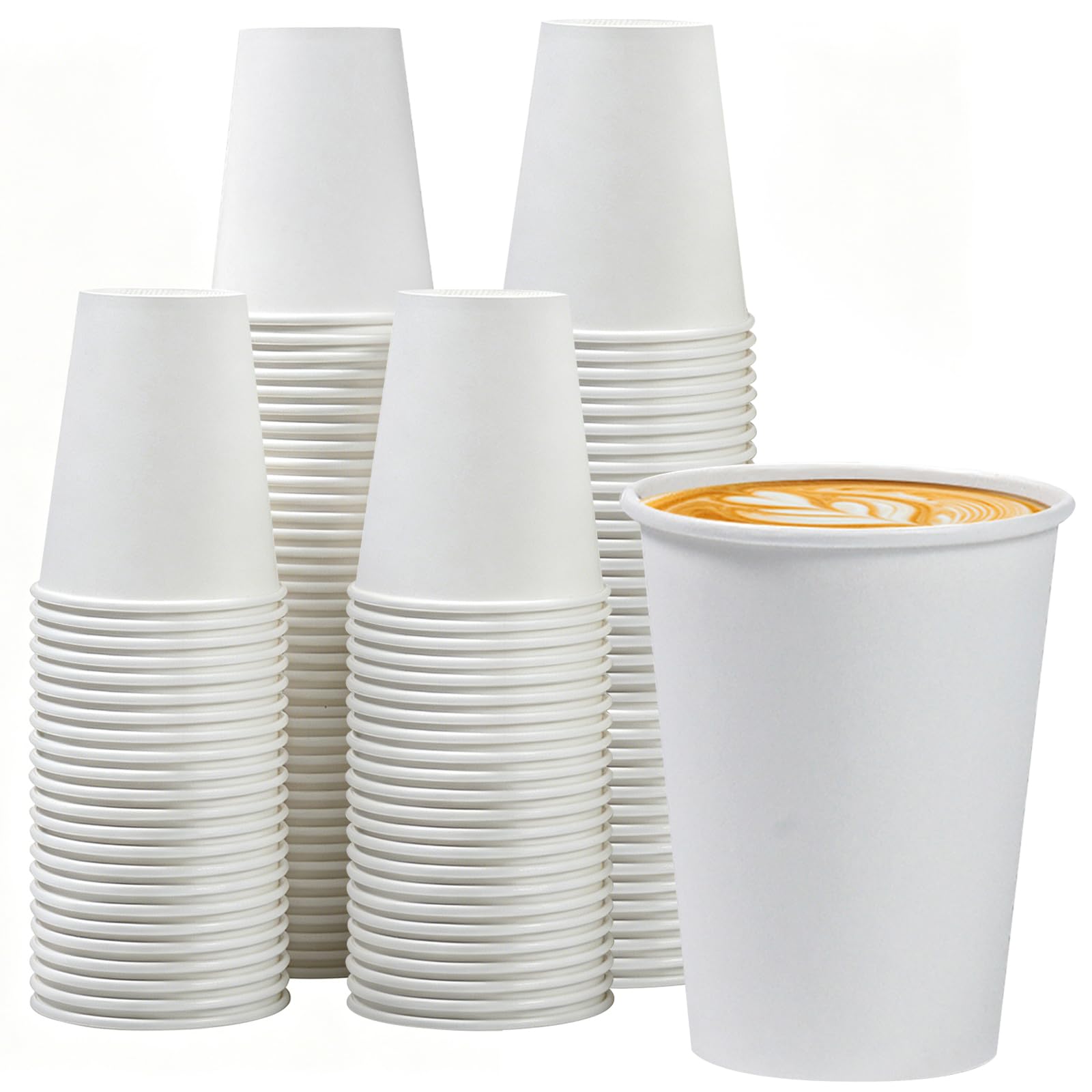 Lamosi 300 Pack Paper Cups 8 oz, Disposable Coffee Cups, Paper Coffee Cups — Amazon image 16