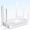 2025 New AX3000 WiFi 6 Router, Dual B Gigabit Router, High Speed Port with 6 High-Gain Antennas, Wireless Networking, Long Range Coverage