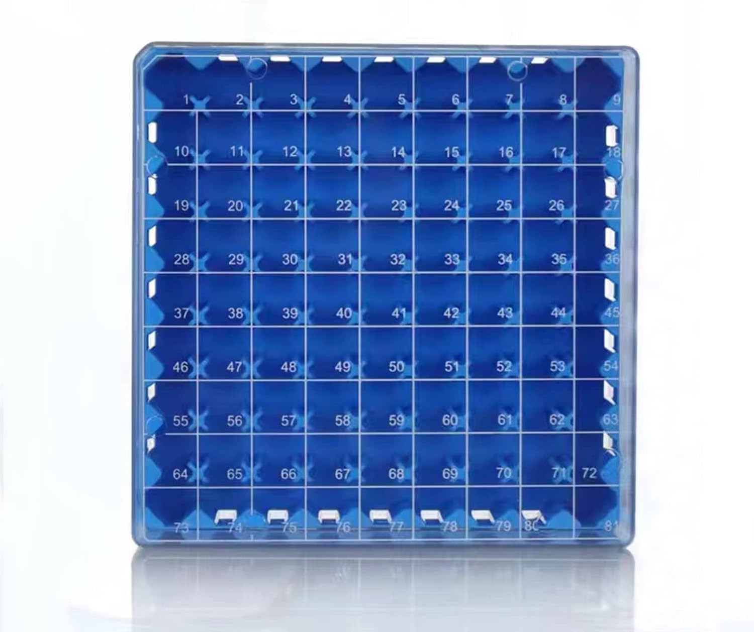 Cryo Cube Box (50 Places) for 1ml & 1.8ml Cryo Vials – Durable CryoBox Vial Rack (Pack of 4) for Laboratory Storage-image-49