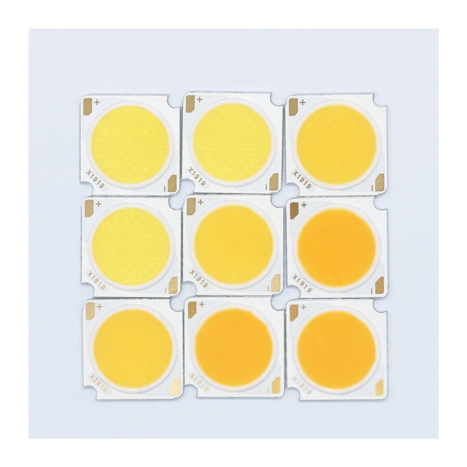 Generico Chip LED a diodi emettitori di luce COB da 15 pezzi 10W 20W 30W 40W 50W 19 * 19mm CRI≥90(6000K Pure White,40W 15pcs)