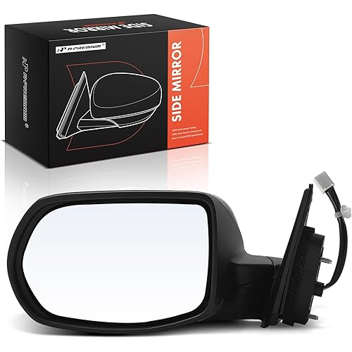 A-Premium Driver Side Powered Door Mirror Compatible with Honda HR-V HRV 2017-2022 - Non-Heated Folding Black Outside Rear View Mirror