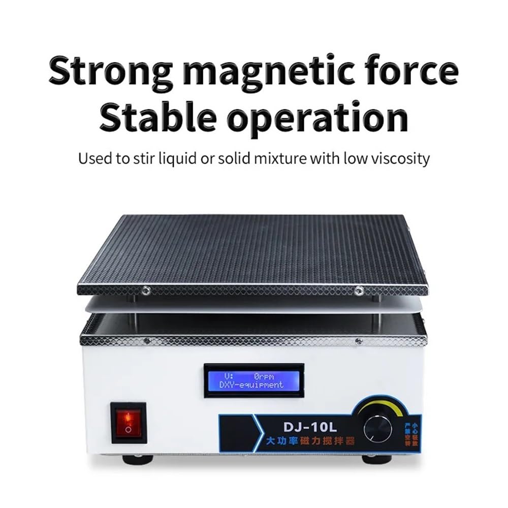 Szkło laboratoryjne DJ-5L DJ-10L DJ-15L High Power Magnetic Shaker z cyfrowym wyświetlaczem, N48(DJ-15L) Sprzęt laboratoryjny